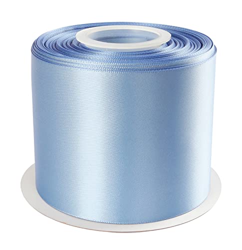 AVANAVA 75 mm Breites Band Doppelseitiges Satinband – 22 Meter (332-Franz?sischblau) von AVANAVA