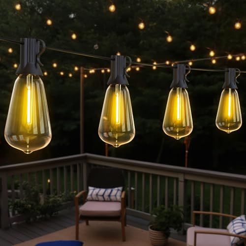 AVANLO Lichterkette Außen,18,3M Lichterkette außen strom mit 26+2 ST38 LED Glühbirnen,2700K Warmweiß,IP44 Wasserdicht Außen Lichterketten für Garten,Terrasse,Partys… von AVANLO