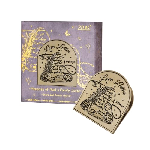 Avecmoi Vintage Brass Clip, Messing Buchklammer für Journale, Planer, Notizbücher, Kleine Heftklammer für Seitenhalter, Buchzeichen - Starker Klemmkraft, Keine Spuren Hinterlassen von AVECMOI