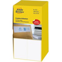 1.000 AVERY Zweckform Frankieretiketten 3433 weiß 163,0 x 43,0 mm von AVERY Zweckform