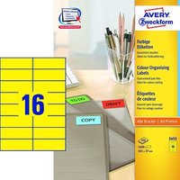 1.600 AVERY Zweckform Etiketten 3455 gelb 105,0 x 37,0 mm 1.600 AVERY Zweckform Etiketten 3455 gelb 105,0 x 37,0 mm von AVERY Zweckform