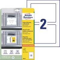 10 AVERY Zweckform Träger-Etiketten 8002-5 weiß 160,0 x 120,0 mm 10 AVERY Zweckform Träger-Etiketten 8002-5 weiß 160,0 x 120,0 mm von AVERY Zweckform