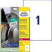 10 AVERY Zweckform resistente Folienetiketten L7917-10 weiß 210,0 x 297,0 mm von AVERY Zweckform