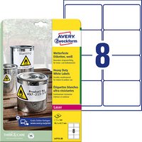 160 AVERY Zweckform wetterfeste Folienetiketten L4715-20 weiß 99,1 x 67,7 mm 160 AVERY Zweckform wetterfeste Folienetiketten L4715-20 weiß 99,1 x 67,7 mm von AVERY Zweckform