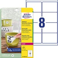160 AVERY Zweckform wetterfeste Folienetiketten L4715REV-20 weiß 99,1 x 67,7 mm 160 AVERY Zweckform wetterfeste Folienetiketten L4715REV-20 weiß 99,1 x 67,7 mm von AVERY Zweckform