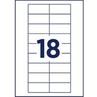 180 AVERY Zweckform Namensetiketten weiß 65,0 x 30,0 mm von AVERY Zweckform