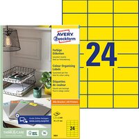 2.400 AVERY Zweckform Etiketten 3451 gelb 70,0 x 37,0 mm 2.400 AVERY Zweckform Etiketten 3451 gelb 70,0 x 37,0 mm von AVERY Zweckform