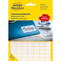 2.646 AVERY Zweckform Etiketten weiß 16,0 x 9,0 mm 2.646 AVERY Zweckform Etiketten weiß 16,0 x 9,0 mm von AVERY Zweckform