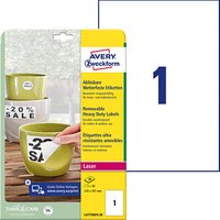 20 AVERY Zweckform wetterfeste Folienetiketten L4775REV-20 weiß 210,0 x 297,0 mm 20 AVERY Zweckform wetterfeste Folienetiketten L4775REV-20 weiß 210,0 x 297,0 mm von AVERY Zweckform
