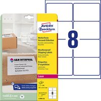 200 AVERY Zweckform Folien-Versandetiketten L7993-25 weiß 99,1 x 67,7 mm 200 AVERY Zweckform Folien-Versandetiketten L7993-25 weiß 99,1 x 67,7 mm von AVERY Zweckform
