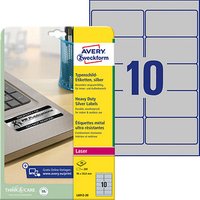 200 AVERY Zweckform Typenschildetiketten L6012-20 silber 96,0 x 50,8 mm 200 AVERY Zweckform Typenschildetiketten L6012-20 silber 96,0 x 50,8 mm von AVERY Zweckform