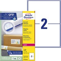 200 AVERY Zweckform Versandetiketten L7168-100 weiß 199,6 x 143,5 mm 200 AVERY Zweckform Versandetiketten L7168-100 weiß 199,6 x 143,5 mm von AVERY Zweckform