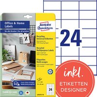 240 AVERY Zweckform Etiketten LR3475-10 weiß 70,0 x 36,0 mm 240 AVERY Zweckform Etiketten LR3475-10 weiß 70,0 x 36,0 mm von AVERY Zweckform