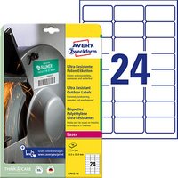 240 AVERY Zweckform resistente Folienetiketten L7912-10 weiß 63,5 x 33,9 mm 240 AVERY Zweckform resistente Folienetiketten L7912-10 weiß 63,5 x 33,9 mm von AVERY Zweckform