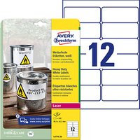 240 AVERY Zweckform wetterfeste Folienetiketten L4776-20 weiß 99,1 x 42,3 mm 240 AVERY Zweckform wetterfeste Folienetiketten L4776-20 weiß 99,1 x 42,3 mm von AVERY Zweckform