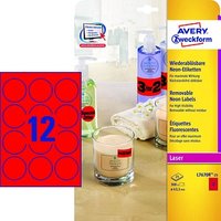 300 AVERY Zweckform Etiketten L7670R-25 rot 63,5 x 63,5 mm 300 AVERY Zweckform Etiketten L7670R-25 rot 63,5 x 63,5 mm von AVERY Zweckform
