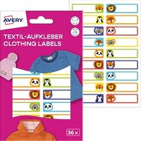 36 AVERY Zweckform Namensetiketten farbsortiert 46,0 x 13,0 mm 36 AVERY Zweckform Namensetiketten farbsortiert 46,0 x 13,0 mm von AVERY Zweckform