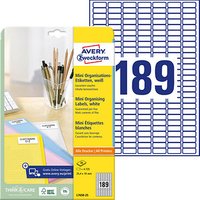 4.725 AVERY Zweckform Etiketten L7658-25 weiß 25,4 x 10,0 mm 4.725 AVERY Zweckform Etiketten L7658-25 weiß 25,4 x 10,0 mm von AVERY Zweckform