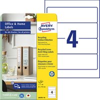 40 AVERY Zweckform Ordneretiketten LR4761-10 weiß 40 AVERY Zweckform Ordneretiketten LR4761-10 weiß von AVERY Zweckform