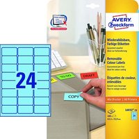 480 AVERY Zweckform Etiketten L6032-20 blau 63,5 x 33,9 mm 480 AVERY Zweckform Etiketten L6032-20 blau 63,5 x 33,9 mm von AVERY Zweckform