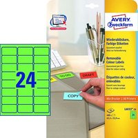 480 AVERY Zweckform Etiketten L6033-20 grün 63,5 x 33,9 mm 480 AVERY Zweckform Etiketten L6033-20 grün 63,5 x 33,9 mm von AVERY Zweckform