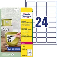 480 AVERY Zweckform wetterfeste Folienetiketten L4773REV-20 weiß 63,5 x 33,9 mm 480 AVERY Zweckform wetterfeste Folienetiketten L4773REV-20 weiß 63,5 x 33,9 mm von AVERY Zweckform