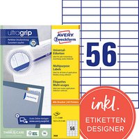 5.600 AVERY Zweckform Etiketten 3668 weiß 52,5 x 21,2 mm 5.600 AVERY Zweckform Etiketten 3668 weiß 52,5 x 21,2 mm von AVERY Zweckform