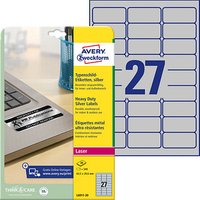540 AVERY Zweckform Typenschildetiketten L6011-20 silber 63,5 x 29,6 mm 540 AVERY Zweckform Typenschildetiketten L6011-20 silber 63,5 x 29,6 mm von AVERY Zweckform