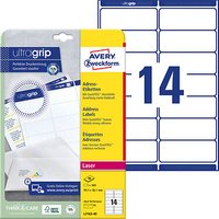 560 AVERY Zweckform Adressetiketten L7163-40 weiß 99,1 x 38,1 mm 560 AVERY Zweckform Adressetiketten L7163-40 weiß 99,1 x 38,1 mm von AVERY Zweckform