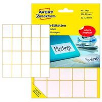 560 AVERY Zweckform Etiketten 3321 weiß 32,0 x 23,0 mm 560 AVERY Zweckform Etiketten 3321 weiß 32,0 x 23,0 mm von AVERY Zweckform