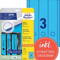 60 AVERY Zweckform Ordneretiketten L4753-20 blau 60 AVERY Zweckform Ordneretiketten L4753-20 blau von AVERY Zweckform