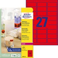 675 AVERY Zweckform Etiketten L6003-25 rot 63,5 x 29,6 mm 675 AVERY Zweckform Etiketten L6003-25 rot 63,5 x 29,6 mm von AVERY Zweckform