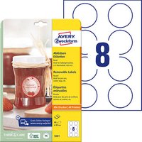 80 AVERY Zweckform Etiketten 5081 weiß 65,0 x 65,0 mm von AVERY Zweckform