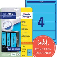 80 AVERY Zweckform Ordneretiketten L4767-20 blau 80 AVERY Zweckform Ordneretiketten L4767-20 blau von AVERY Zweckform