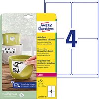 80 AVERY Zweckform wetterfeste Folienetiketten L4774REV-20 weiß 99,1 x 139,0 mm 80 AVERY Zweckform wetterfeste Folienetiketten L4774REV-20 weiß 99,1 x 139,0 mm von AVERY Zweckform