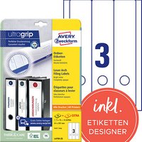 90 AVERY Zweckform Ordneretiketten L4759-25 weiß 90 AVERY Zweckform Ordneretiketten L4759-25 weiß von AVERY Zweckform