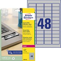960 AVERY Zweckform Typenschildetiketten L6009-20 silber 45,7 x 21,2 mm 960 AVERY Zweckform Typenschildetiketten L6009-20 silber 45,7 x 21,2 mm von AVERY Zweckform