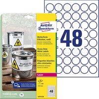 960 AVERY Zweckform wetterfeste Folienetiketten L4716-20 weiß 30,0 x 30,0 mm 960 AVERY Zweckform wetterfeste Folienetiketten L4716-20 weiß 30,0 x 30,0 mm von AVERY Zweckform