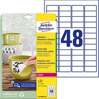 960 AVERY Zweckform wetterfeste Folienetiketten L4778REV-20 weiß 45,7 x 21,2 mm 960 AVERY Zweckform wetterfeste Folienetiketten L4778REV-20 weiß 45,7 x 21,2 mm von AVERY Zweckform