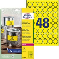 960 AVERY Zweckform wetterfeste Folienetiketten L6128-20 gelb 30,0 x 30,0 mm 960 AVERY Zweckform wetterfeste Folienetiketten L6128-20 gelb 30,0 x 30,0 mm von AVERY Zweckform