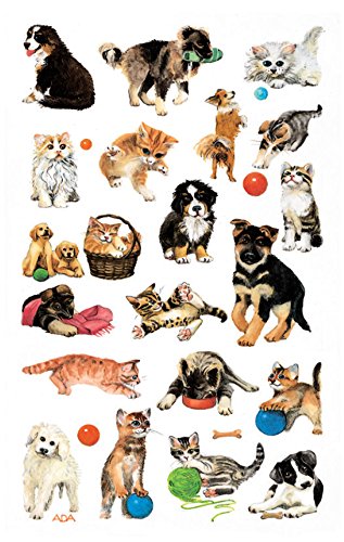 AVERY Zweckform 53487 Kinder Sticker Hunde Katzen 63 Aufkleber von AVERY Zweckform