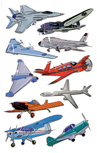 AVERY Zweckform 53751 Kinder Sticker Flugzeuge (3D Effekt) 10 Aufkleber von AVERY Zweckform