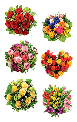 AVERY Zweckform 54383 Deko Sticker Blumenstrauß 12 Aufkleber von AVERY Zweckform
