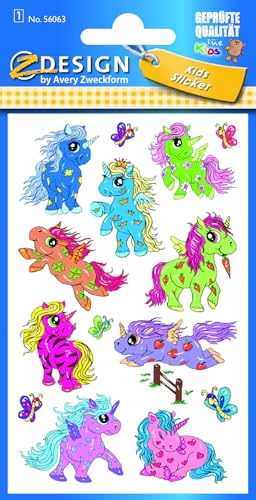 AVERY Zweckform 56063 - Glitter Sticker Einhorn Aufkleber, Tiersticker, Kindersticker, Kindergeburtstag, Mitgebsel, Gastgeschenke, Preise Partyspiele, Schatzsuche, Mädchen Geschenke, 15 Sticker AVERY Zweckform 56063 - Glitter Sticker Einhorn Aufkleber, Tiersticker, Kindersticker, Kindergeburtstag, Mitgebsel, Gastgeschenke, Preise Partyspiele, Schatzsuche, Mädchen Geschenke, 15 Sticker von AVERY Zweckform