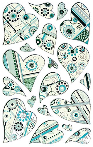 AVERY Zweckform 57519 Deko Sticker Herzen (Effektfolie) 19 Aufkleber von AVERY Zweckform