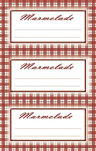 AVERY Zweckform 59395 Marmeladen Etiketten Marmelade kariert 6 Aufkleber von AVERY Zweckform