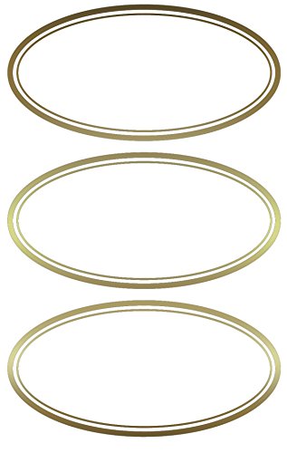 AVERY Zweckform 59419 Marmeladen Etiketten Gold Rahmen (wiederablösbar) 6 Aufkleber von AVERY Zweckform