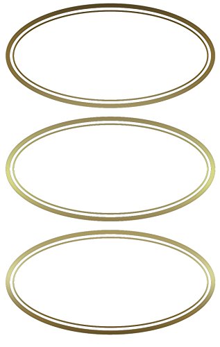 AVERY Zweckform 59419 Marmeladen Etiketten Gold Rahmen (wiederablösbar) 6 Aufkleber von AVERY Zweckform