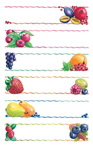 AVERY Zweckform 59473 Marmeladen Etiketten Obst (wiederablösbar) 18 Aufkleber von AVERY Zweckform