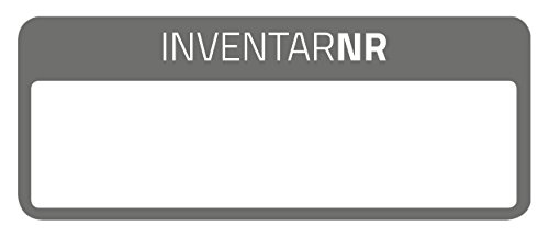 AVERY Zweckform 6917 fälschungssichere Inventaretiketten (extrem stark selbstklebend, Kleinformat, 50x20 mm, 50 Aufkleber auf 10 Blatt) weiß/schwarz von AVERY Zweckform